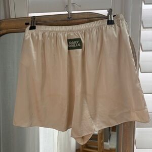 Daily Drills Champagne Silky Shorts
